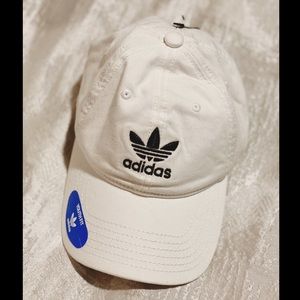 White Adidas Adjustable Hat